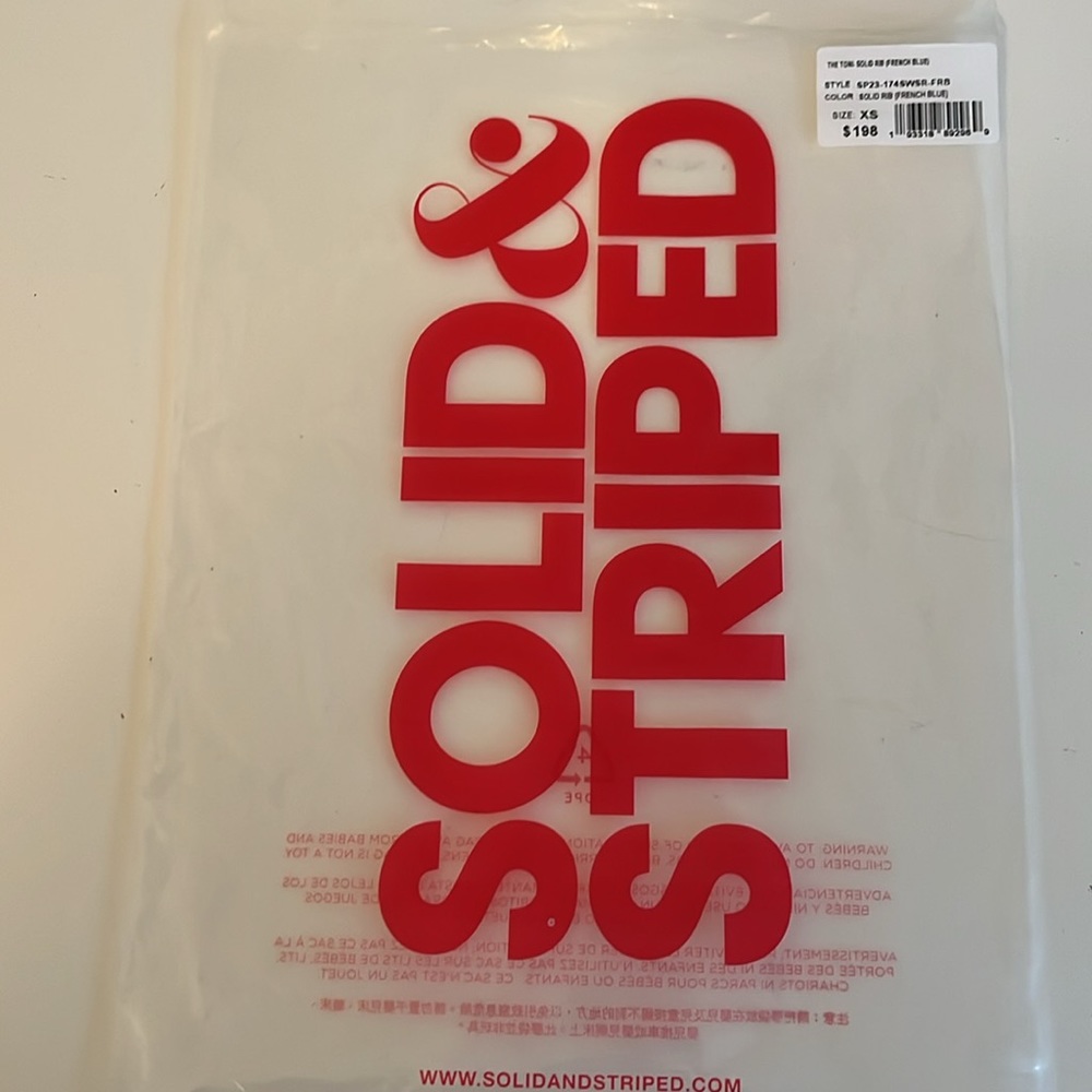 NWT** - Solid and Striped The TONI French Blue swimsuit. **DAMAGED**. See photos - Picture 12 of 12